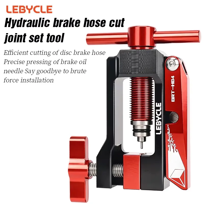 Ferramenta de corte e inserção para mangueiras de travão hidráulico
